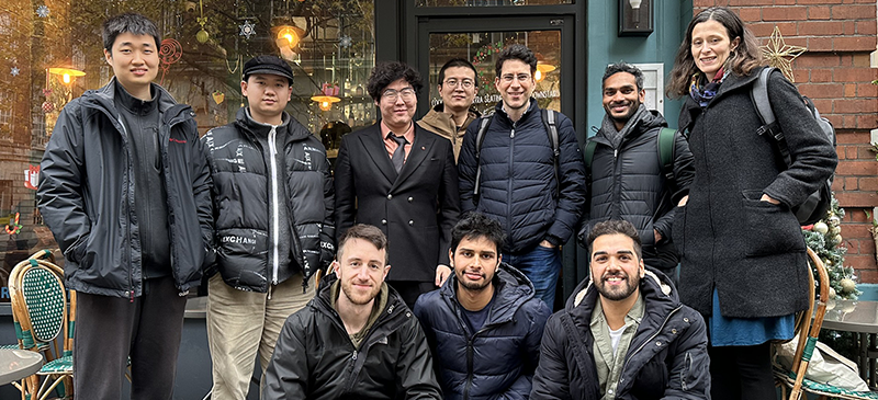 The research group gathered for festive lunch in December 2022.